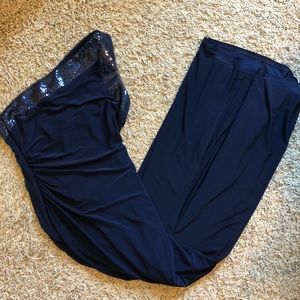 Navy Blue Prom Dress